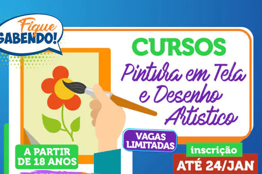 Ribeirão Pires abre inscrições para cursos de Desenho e Pintura