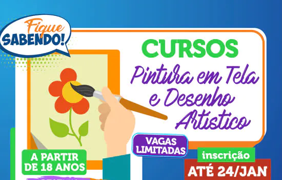 Ribeirão Pires abre inscrições para cursos de Desenho e Pintura