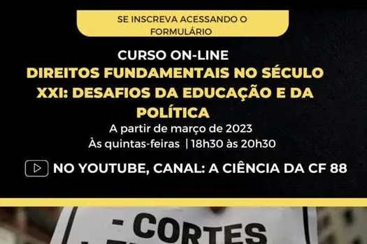 Curso online e gratuito sobre Direitos Fundamentais no século XXI