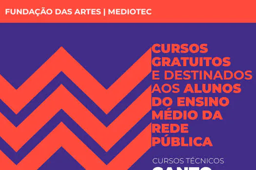 Inscrições abertas para Cursos Técnicos na Fundação das Artes