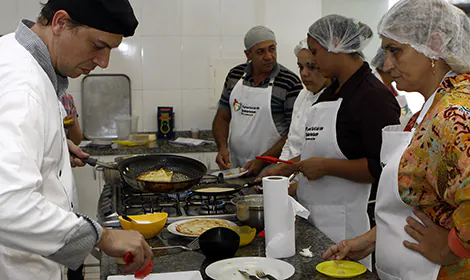 Inscrições abertas para os Cursos de gastronomia do Fundo Social