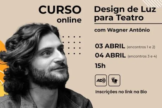 Curso com Wagner Antônio aborda técnicas de iluminação para teatro