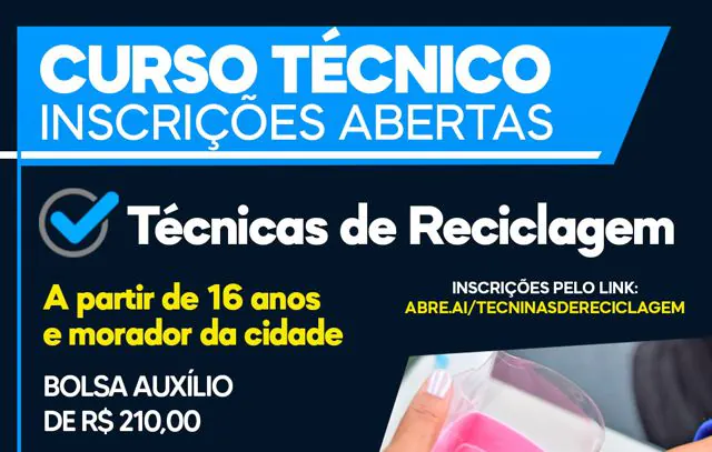 Inscrições para cursos técnicos seguem abertas em Ribeirão Pires