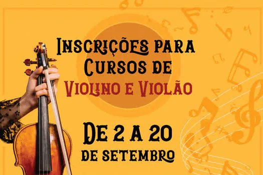 Ribeirão Pires abre inscrições para cursos gratuitos de Violão e Violino