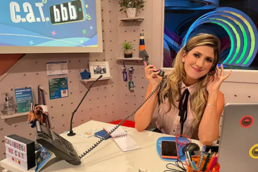 Boninho publica foto de Dani Calabresa à frente do “CAT BBB”