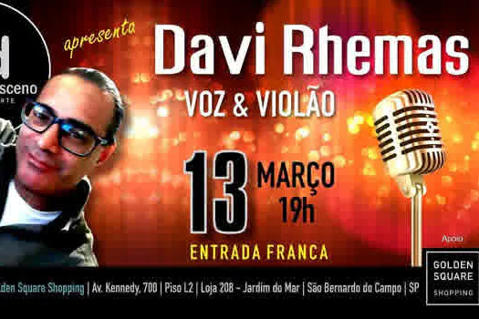 Davi Rhemas faz show acústico no Golden Square Shopping