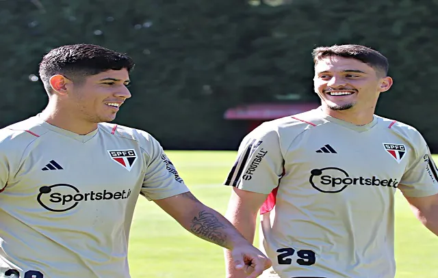 David e Méndez avançam em recuperação e fazem treino completo no São Paulo