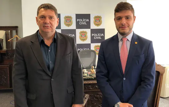 Thiago Auricchio discute construção da DDM com secretário-executivo da Polícia Civil