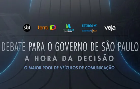 Maior pool de veículos realiza debate com candidatos ao governo de SP neste sábado