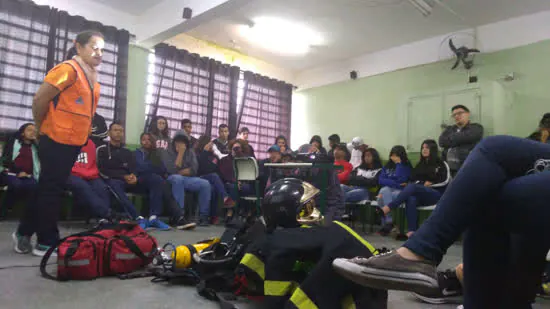 Defesa Civil promoveu ações de conscientização em escola de Ribeirão Pires