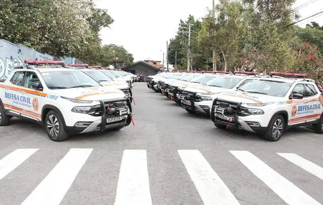 SP: Defesa Civil recebe 44 picapes zero km para atender ocorrências emergenciais