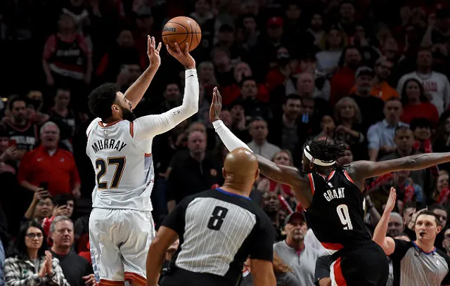 Denver Nuggets derrota Portland Trailblazers com cesta de três a 0s9 do final