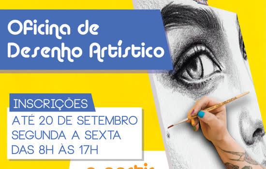 Ribeirão Pires realiza inscrições para oficina gratuita de Desenho Artístico