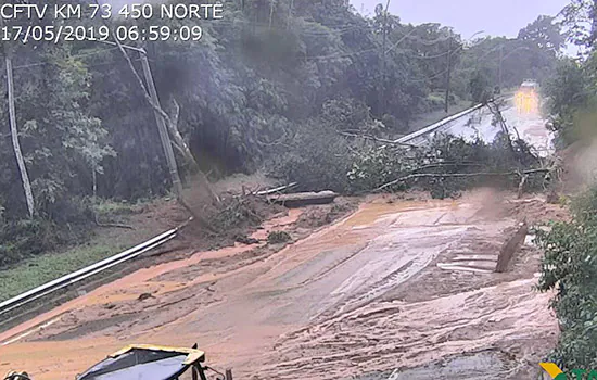 Rodovia dos Tamoios é liberada após 40 horas de interdição por chuva