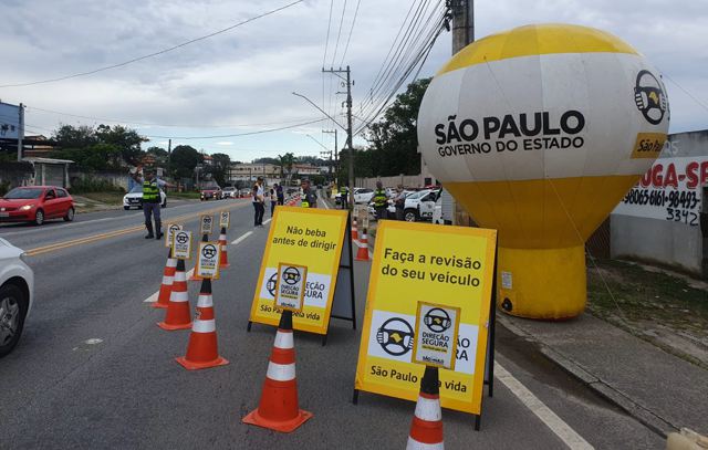 Detran.SP autua 13 em blitz da Operação Direção Segura Integrada em Ribeirão Pires