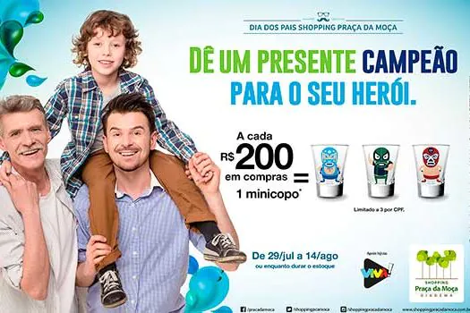 Promoção comprou-ganhou leva presente divertido para os pais