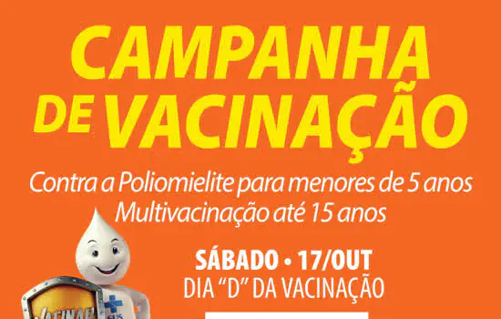 Ribeirão Pires promove “Dia D” da vacinação contra a pólio e multivacinação