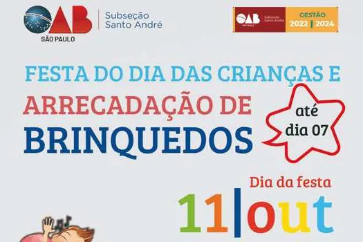 Ação social da OAB Santo André arrecada brinquedos para o Dia das Crianças