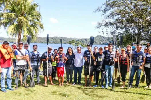 Em São Bernardo, Dia Mundial da Água marca retirada de 140 kg de lixo da Billings