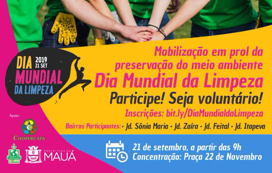 Mauá adere ao Dia Mundial de Limpeza