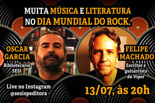 Dia Mundial do Rock – SESI-SP Editora promove bate-papo sobre música e literatura