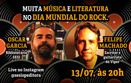 Dia Mundial do Rock – SESI-SP Editora promove bate-papo sobre música e literatura