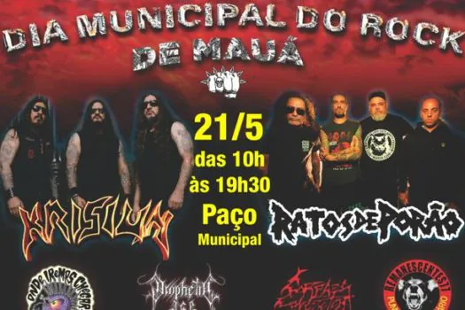 Dia Municipal do Rock de Mauá leva som pesado ao Paço