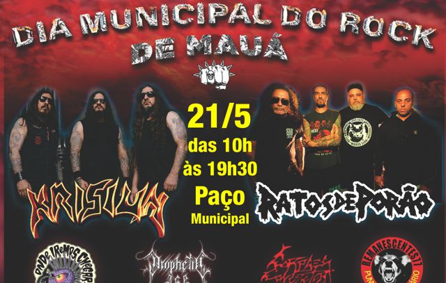 Dia Municipal do Rock de Mauá leva som pesado ao Paço