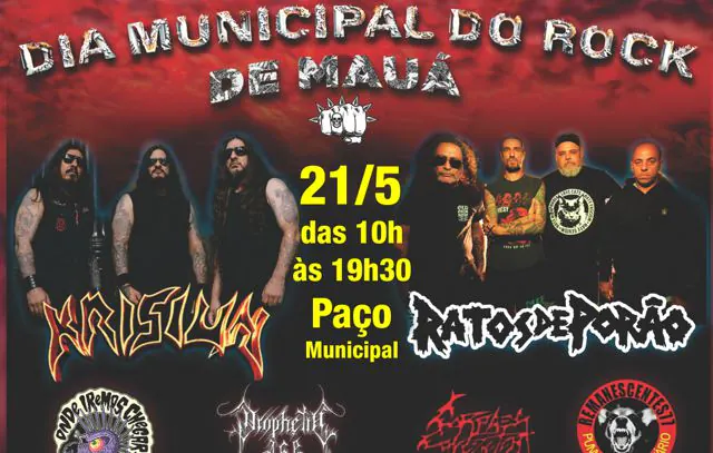 Dia Municipal do Rock de Mauá leva som pesado ao Paço