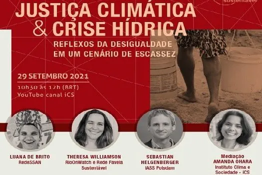 População mais pobre sofre mais com a crise hídrica e com os efeitos da mudança climática