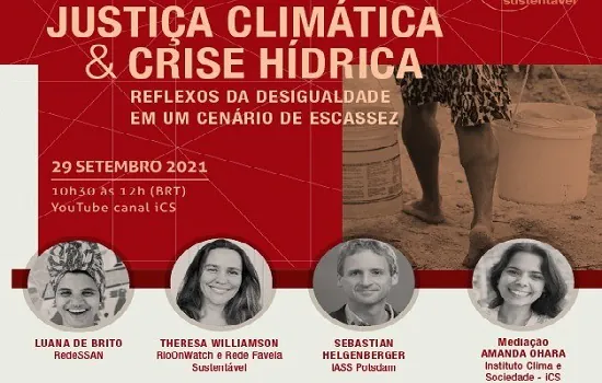 População mais pobre sofre mais com a crise hídrica e com os efeitos da mudança climática