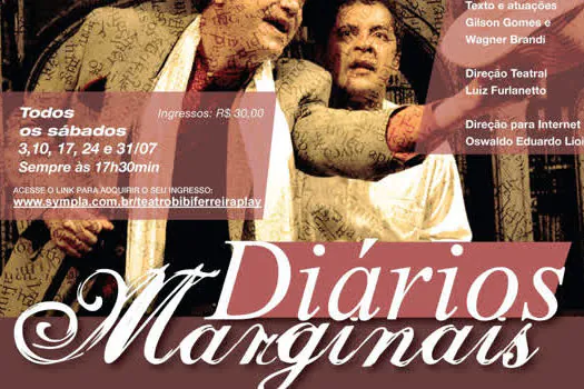 Oráculo Cia de Teatro apresenta “Diários Marginais” no site do Teatro Bibi Ferreira