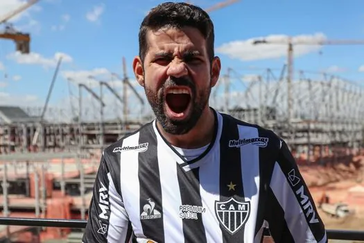 Apresentado no Atlético-MG, Diego Costa elogia torcida: “Fiquei impressionado”