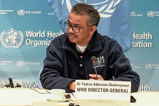 OMS: Tedros Adhanom alerta para alta nos casos globais da covid-19