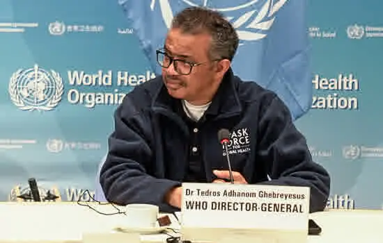 OMS: Tedros Adhanom alerta para alta nos casos globais da covid-19