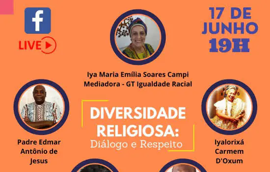 Diversidade religiosa é tema de live do Consórcio ABC