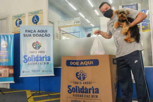 Campanha Santo André Solidária arrecada três toneladas de doações no final de semana