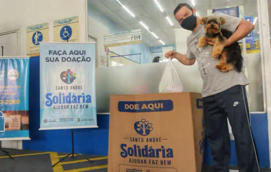 Campanha Santo André Solidária arrecada três toneladas de doações no final de semana