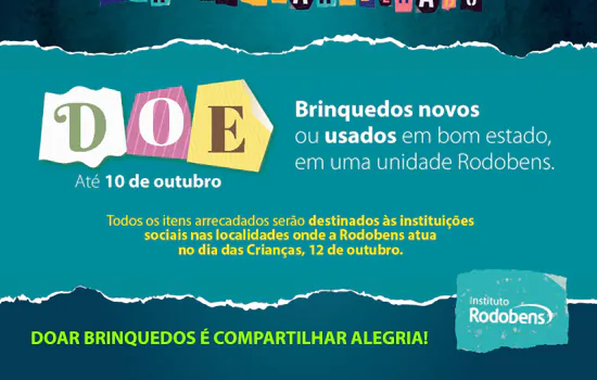 Dia das Crianças: Rodobens realiza Campanha de Doação de Brinquedos