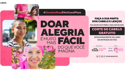 Grand Plaza e Cabelegria criam espaço de beleza exclusivo para receber doadores de cabelo