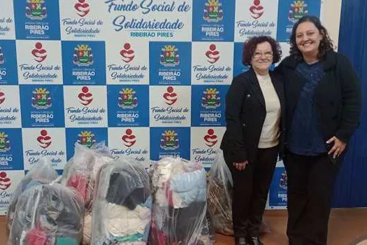 Fundo Social de Ribeirão Pires recebe doação de 140 kg de roupas da CBC