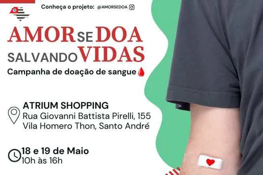 Atrium Shopping recebe nova edição de campanha de doação de sangue