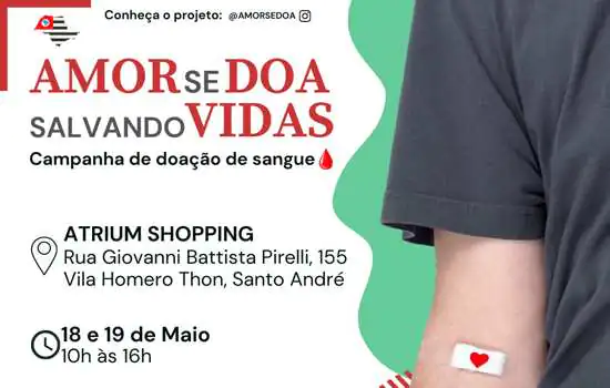 Atrium Shopping recebe nova edição de campanha de doação de sangue