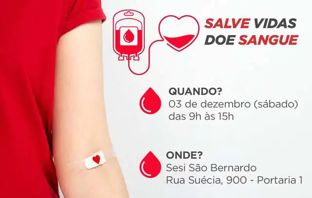 Sesi São Bernardo recebe campanha solidária para doação de sangue