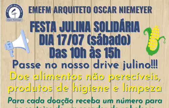 Escola municipal de São Caetano faz Festa Julina Solidária com arrecadação de alimentos