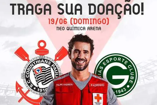 Corinthians e Cruz Vermelha São Paulo realizam ação neste domingo na Neo Química Arena