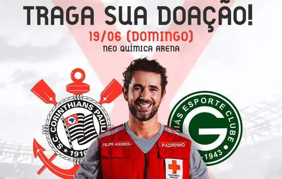 Corinthians e Cruz Vermelha São Paulo realizam ação neste domingo na Neo Química Arena