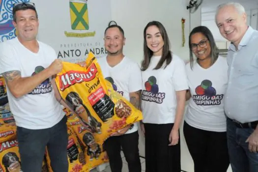 Santo André recebe doação de 300 kg de alimentos para pets