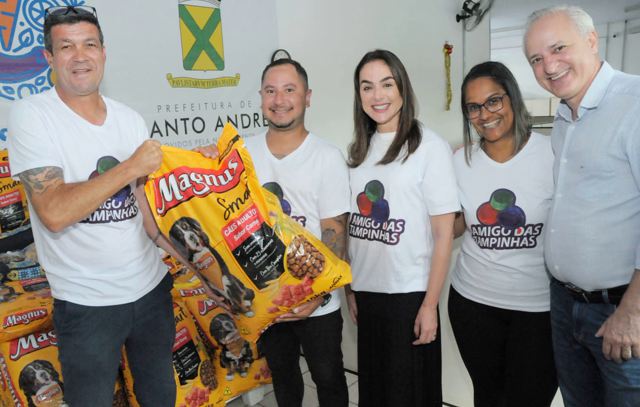 Santo André recebe doação de 300 kg de alimentos para pets