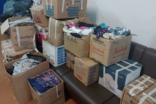 Fundo Social de Ribeirão Pires recebe 3 mil peças de roupas